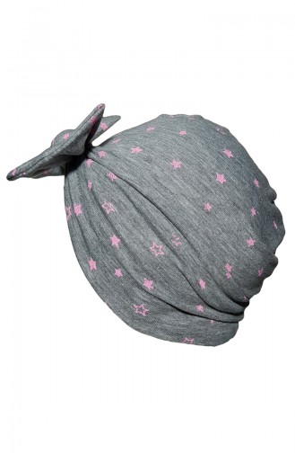 Bonnet avec Noeud BCB006 Gris 006