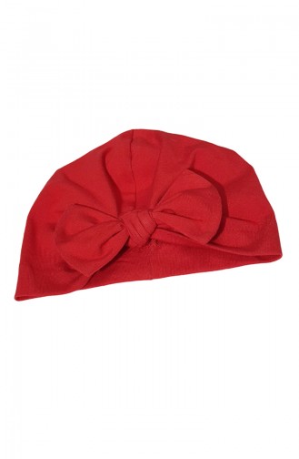 Bonnet avec Noeud BCB009 Rouge 009