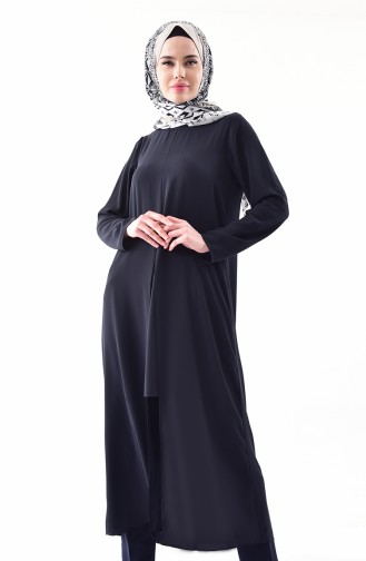 Suit Looking Tunic 0002-02 Navy Blue 0002-02