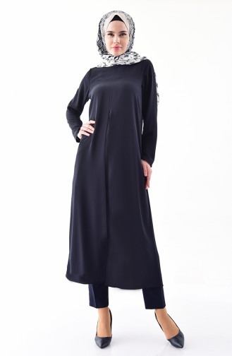 Suit Looking Tunic 0002-02 Navy Blue 0002-02