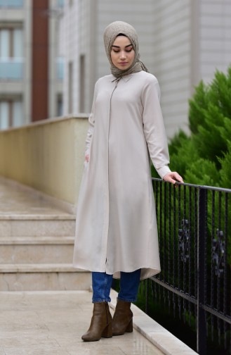 Long Viscose Tunic 8121-04 Stone 8121-04