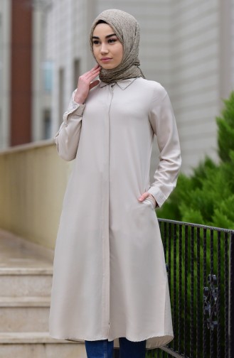 Long Viscose Tunic 8121-04 Stone 8121-04