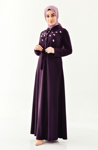 Purple İslamitische Jurk 0020-02