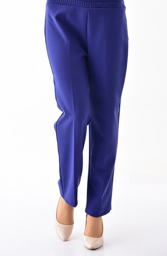 Pantalon Taille élastique 2063-01 Bleu Roi Foncé 2063-01