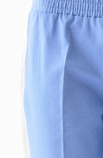 Şeritli Pantolon 2066-01 Mavi