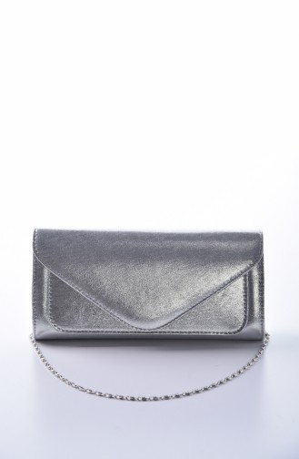 Dame Abendkleid Tasche 0407-02 Silber 0407-02