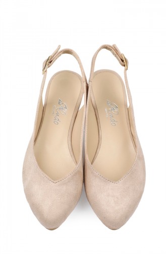 Dame Ballerina 7620 Wildleder Beige 7620