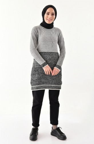 Knitwear Sweater 8501-05 Gray Navy Blue 8501-08