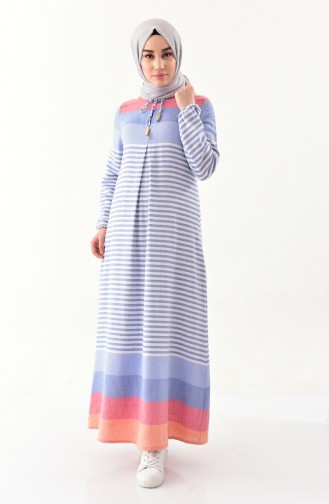 Blue Hijab Dress 2028-08