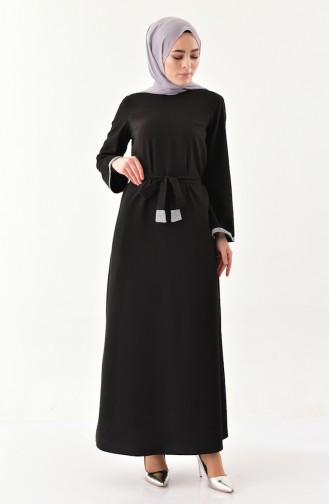 Black Hijab Dress 4264-02
