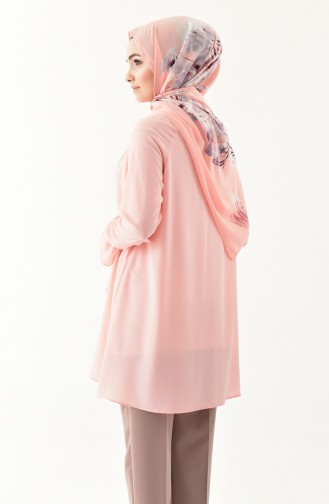 Lace Detailed Tunic 8017-05 Salmon 8017-05