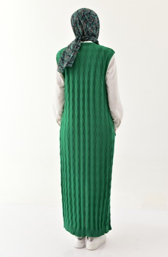 Knitwear Pocket Vest 8108-03 Green 8108-03