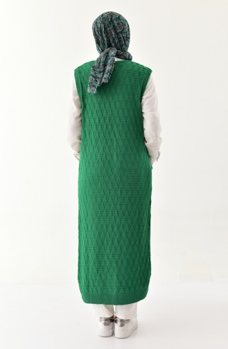 Knitwear Pocket Vest 8109-05 Green 8109-05