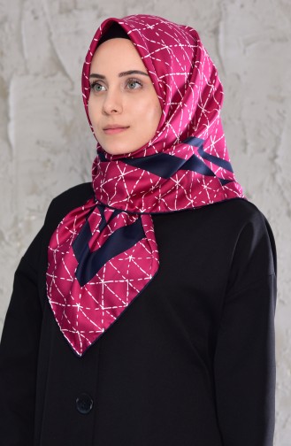 Patterned Rayon Shawl 901436-10 Fuchsia 901436-10