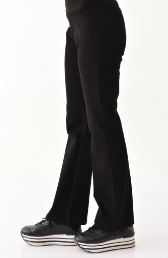 Gabardine Straight Leg Pants 2200-01 Black 2200-01