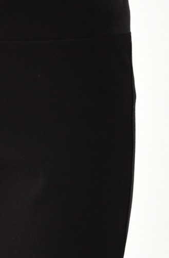 Gabardin Düz Paça Pantolon 2200-01 Siyah 2200-01