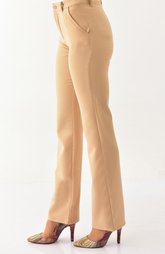 MIHRISAH Pocketed Trousers 2330-01 Beige 2330-01