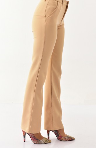 MIHRISAH Pocketed Trousers 2330-01 Beige 2330-01