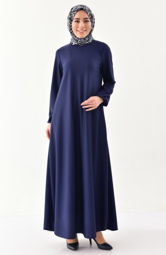 إي أف إي فستان بتصميم أكمام مزمومة 4141-03 لون كحلي 4141-03