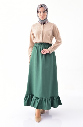 DURAN Pleated Skirt 1105D-02 Emerald Green 1105D-02