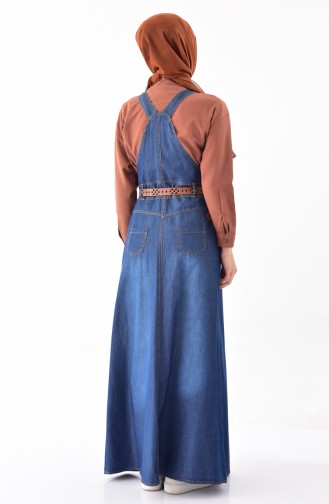 Salopet Jile Elbise 8559-01 Lacivert