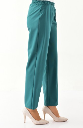 DURAN Elastic Waist Pants 2063B-02 Emerald Green 2063B-02