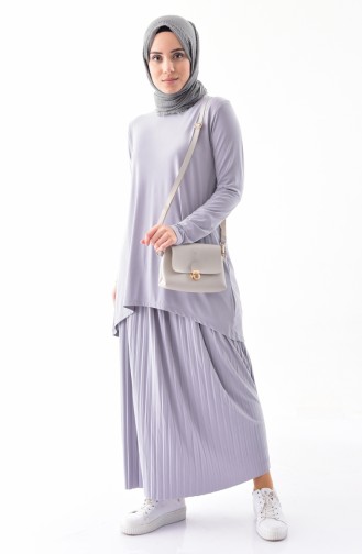 iLMEK Tunic Skirt Double Suit 5237-03 Gray 5237-03