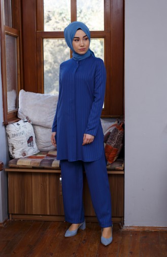 Oyya Tunic Trousers Double Suit 9001-05 Indigo 9001-05