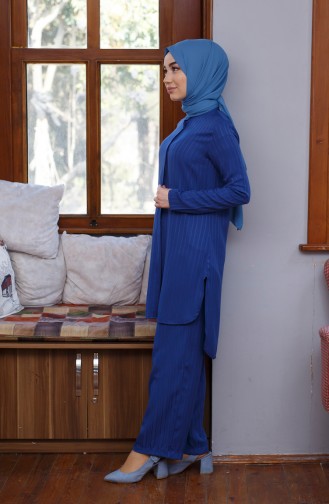 Oyya Tunic Trousers Double Suit 9001-05 Indigo 9001-05