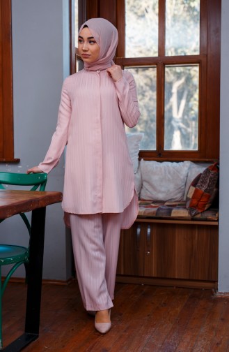 Tunik Pantolon İkili Takım 9001-06 Pudra 9001-06
