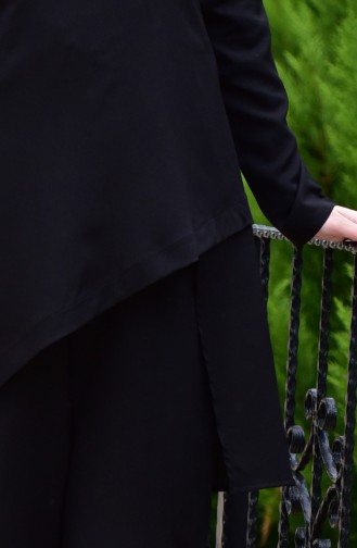 Tunik Pantolon İkili Takım 10107-02 Siyah