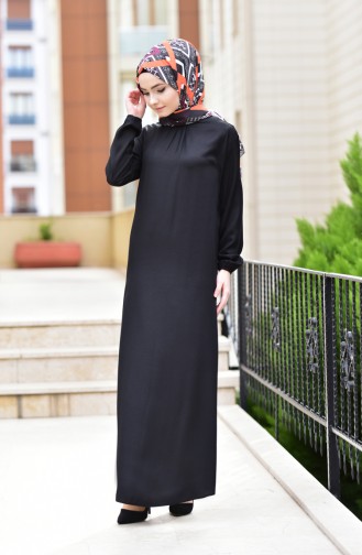 Robe Hijab Noir 1919-01