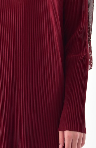 ايلميك فستان بتصميم طيات 5217-02 لون خمري 5217-02