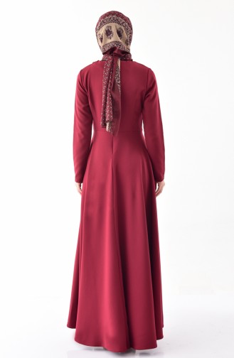 iLMEK Plain Dress 5218-02 Claret Red 5218-02