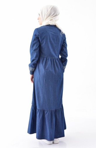 فستان أزرق كحلي 6141-01