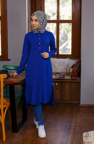 Cepli Asimetrik Tunik 10105-02 Saks