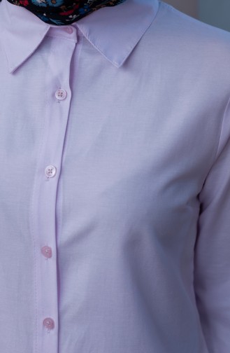 Düğmeli Tunik 8203-11 Pudra