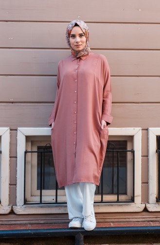 Oyya Sleeves attached Tunic 8122-01 Onion Peel 8122-01