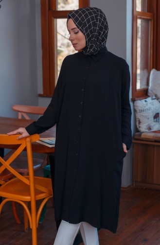 Reglan-Ärmel Tunika 6433-03 Schwarz 6433-03