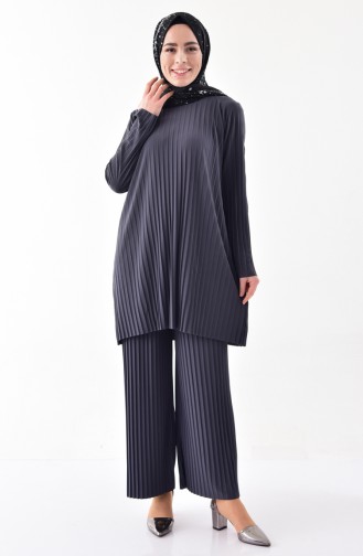 iLMEK Pleated Tunic Pants Double Suit 5219-03 Antrasit 5219-03