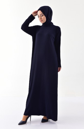 ايلميك فستان بتصميم طيات 5217-01 لون كحلي 5217-01