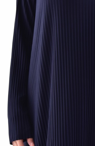 iLMEK Pleated Dress 5217-01 Navy Blue 5217-01