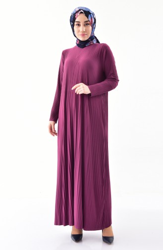 iLMEK Pleated Dress 5242-03 Purple 5242-03