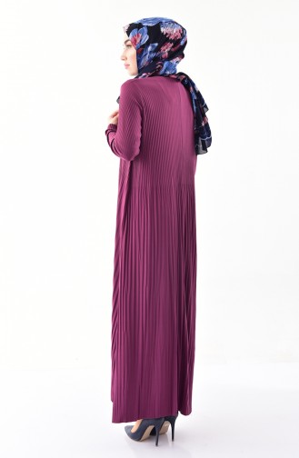ايلميك فستان بتصميم طيات 5242-03 لون بنفسجي 5242-03