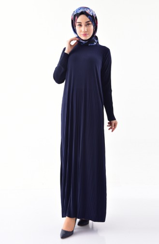 Robe Hijab Bleu Marine 5242-08