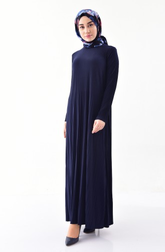 Robe Hijab Bleu Marine 5242-08