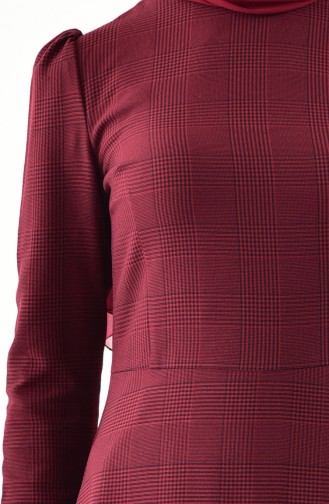 Claret red İslamitische Jurk 9000-04