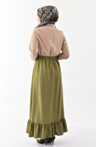 DURAN Pleated Skirt 1105-01 Khaki 1105-01