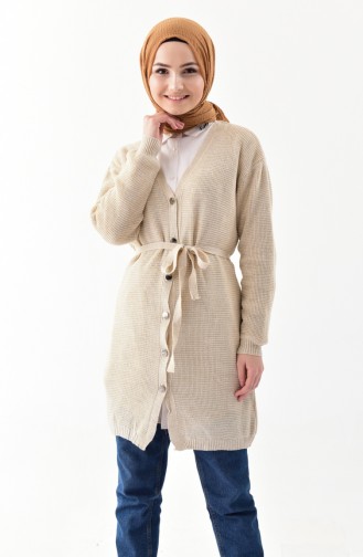 Knitwear Buttoned Cardigan 9004-05 Beige 9004-05