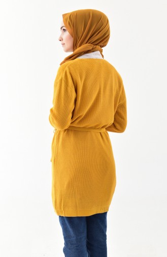 Knitwear Buttoned Cardigan 9004-06 Mustard 9004-06